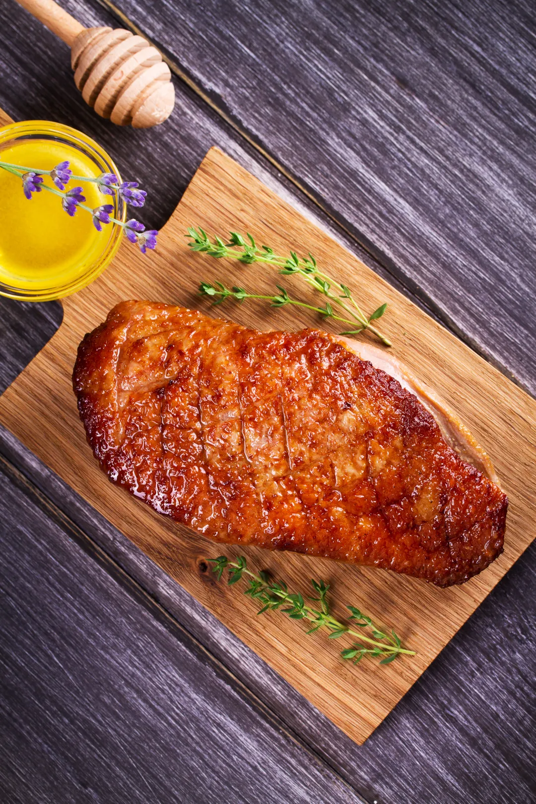 Magret de canard au miel et quatre épices