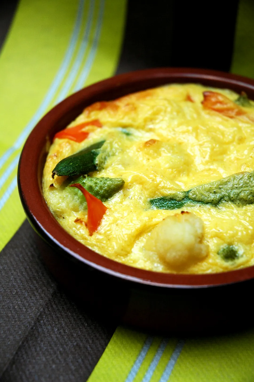 Petits flans de légumes au Maroilles